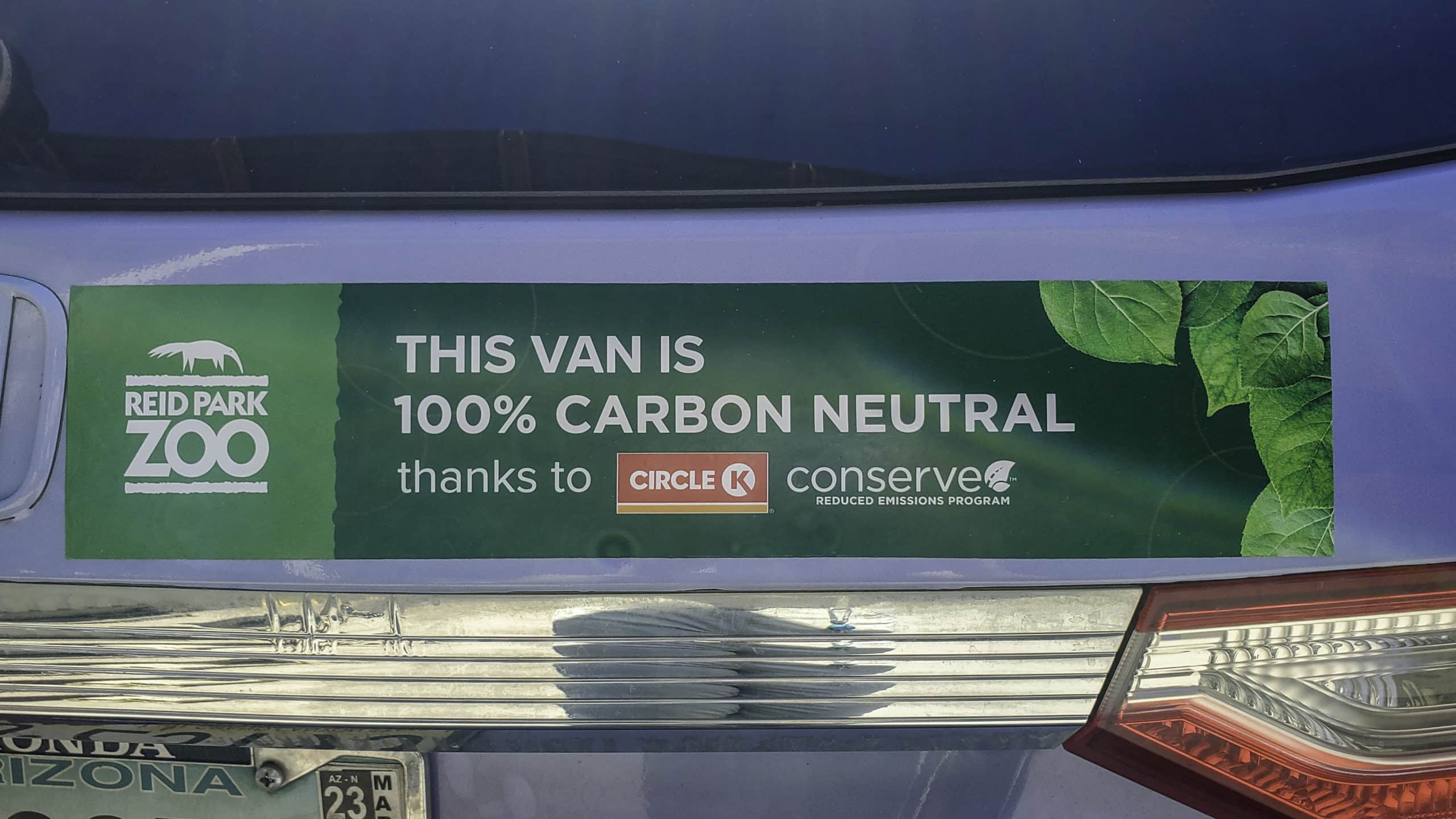 Reid Park Zoo’s Vehicles Go Carbon Neutral
