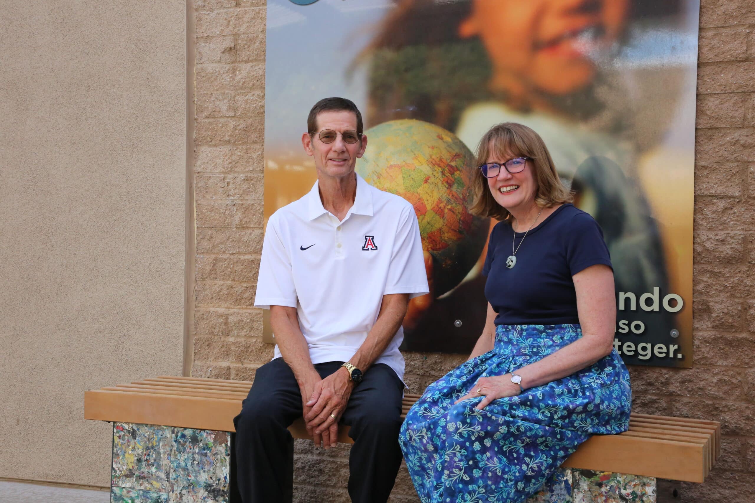New Bench Made of Repurposed Plastic Donated to Reid Park Zoo