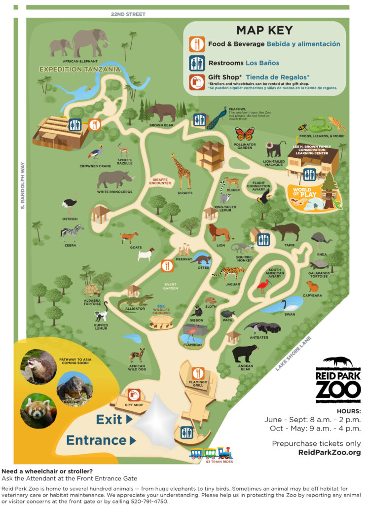 Zoo Map | Reid Park Zoo